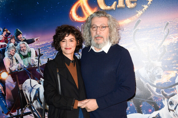 Audrey Tautou et Alain Chabat - Avant-première du film "Santa & Cie" au cinéma Pathé Beaugrenelle à Paris, le 3 décembre 2017. © Coadic Guirec/Bestimage