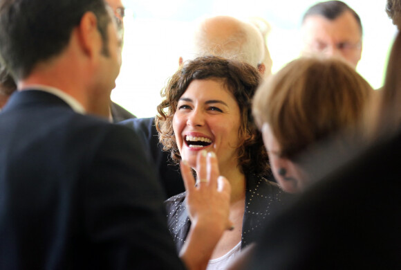 Audrey Tautou - Inauguration du nouveau chai du Château Les Carmes Haut-Brion à Bordeaux le 24 juin 2016. © Patrick Bernard / Quentin Salinier / Bestimage