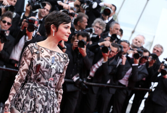 Audrey Tautou - Montée des marches du film "Grace de Monaco" pour l'ouverture du 67e Festival du film de Cannes. Le 14 mai 2014.