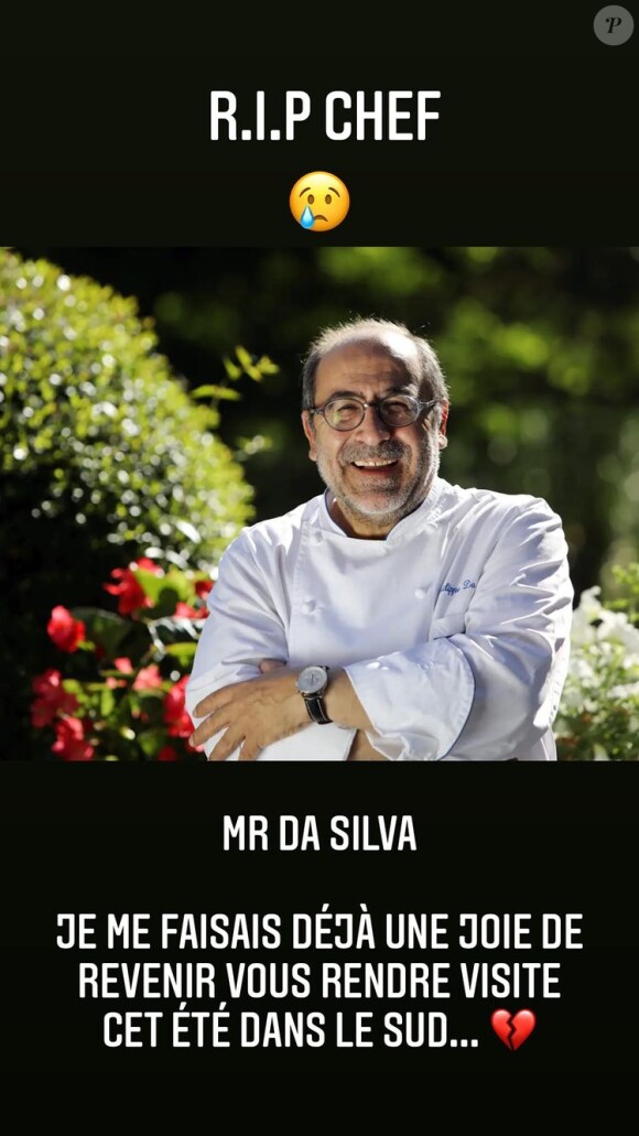 M. Pokora rend hommage à Philippe Da Silva sur Instagram. Le 27 avril 2021.
