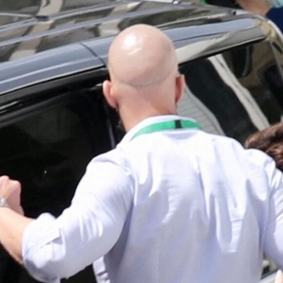 Exclusif - Lady Gaga sur le tournage du film "House of Gucci" à Rome, le 26 avril 2021.