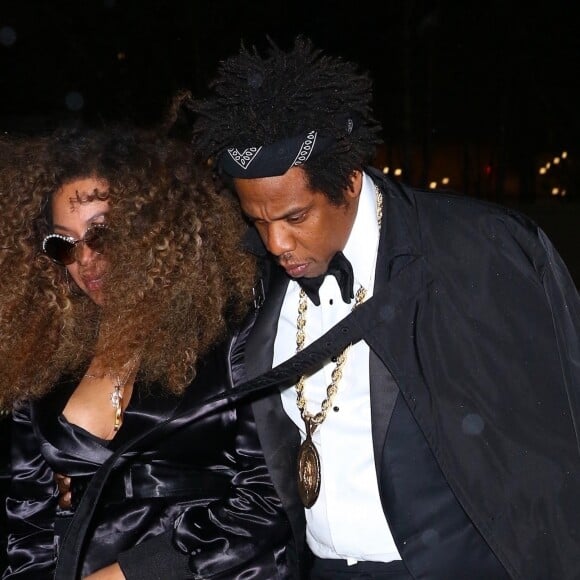 Exclusif - Beyonce et son mari Jay Z sont allés dîner au restaurant après le concert de Jay Z au Webster Hall à New York, le 26 avril 2019.