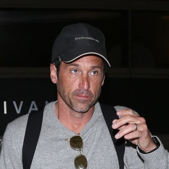 Exclusif - Patrick Dempsey arrive à l'aéroport LAX de Los Angeles le 29 mai 2018.