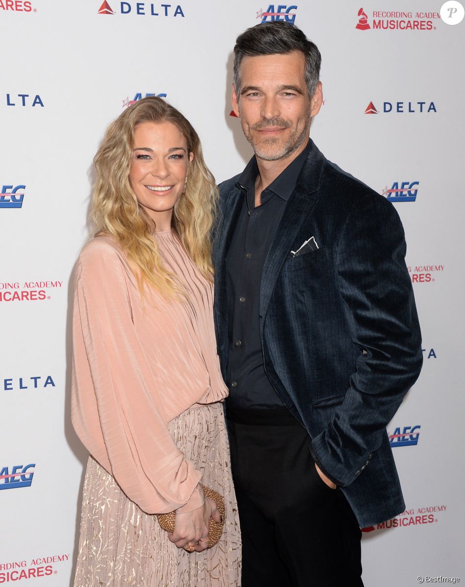 LeAnn Rimes et son mari Eddie Cibrian au MusiCares Person of the Year Award au Convention Center à Los Angeles, le 24 janvier 2020.
