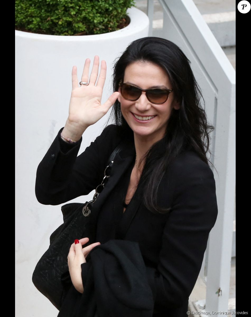 Marie Drucker - People au village des internationaux de France de tennis à Roland Garros à Paris 5 juin 2016. © Dominique Jacovides / Bestimage