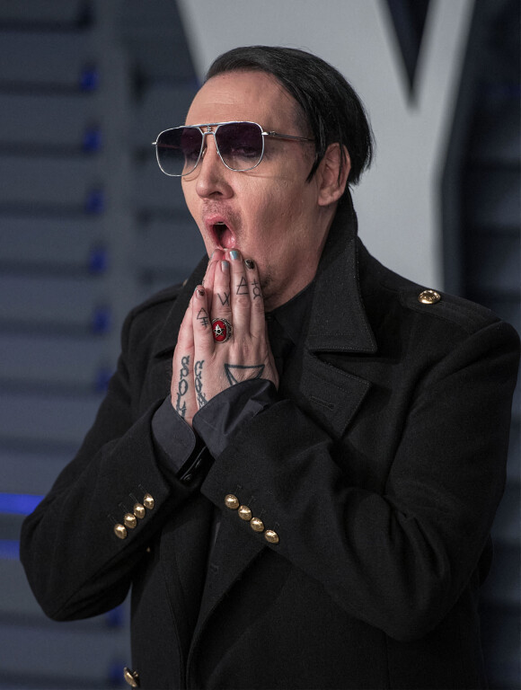 Marilyn Manson est accusé de viols et d'agressions sexuelles par plusieurs femmes dont Evan Rachel Wood. Photo du 24 février 2019 à la soirée Vanity Fair Oscar Party à Beverly Hills © Prensa Internacional via ZUMA Wire / Bestimage
