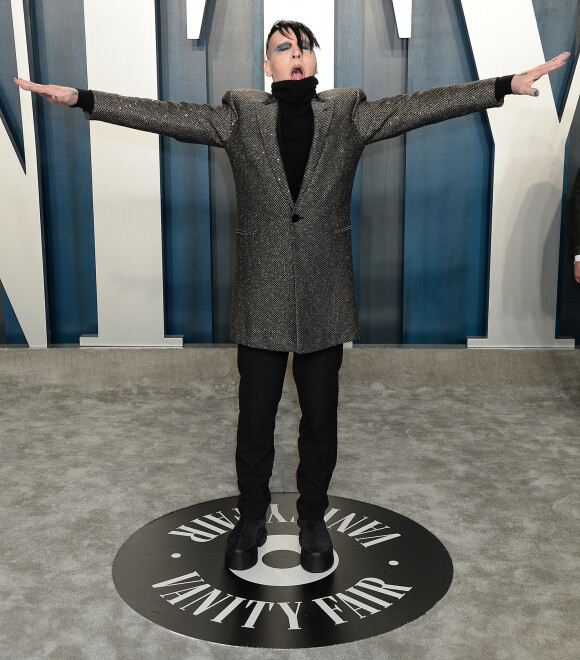 Marilyn Manson - People à la soirée "Vanity Fair Oscar Party" après la 92ème cérémonie des Oscars 2020 au Wallis Annenberg Center for the Performing Arts à Los Angeles, le 9 février 2020.