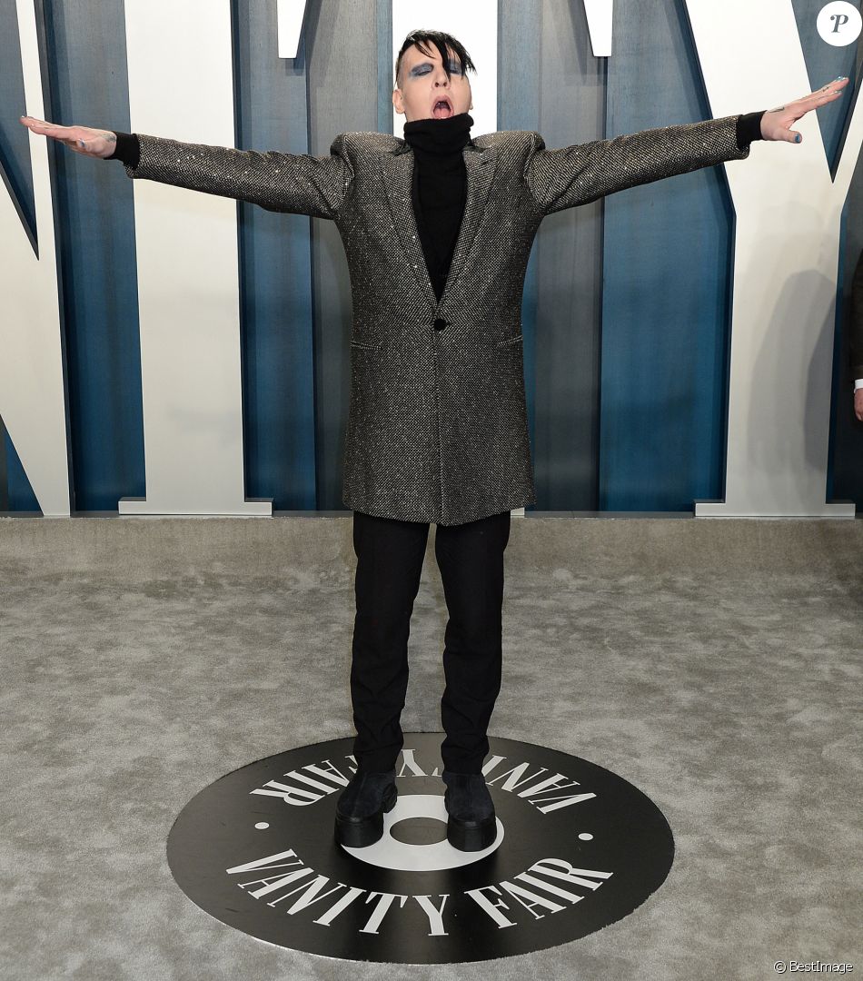 Marilyn Manson - People à la soirée "Vanity Fair Oscar Party" après la 92ème cérémonie des Oscars 2020 au Wallis Annenberg Center for the Performing Arts à Los Angeles, le 9 février 2020.