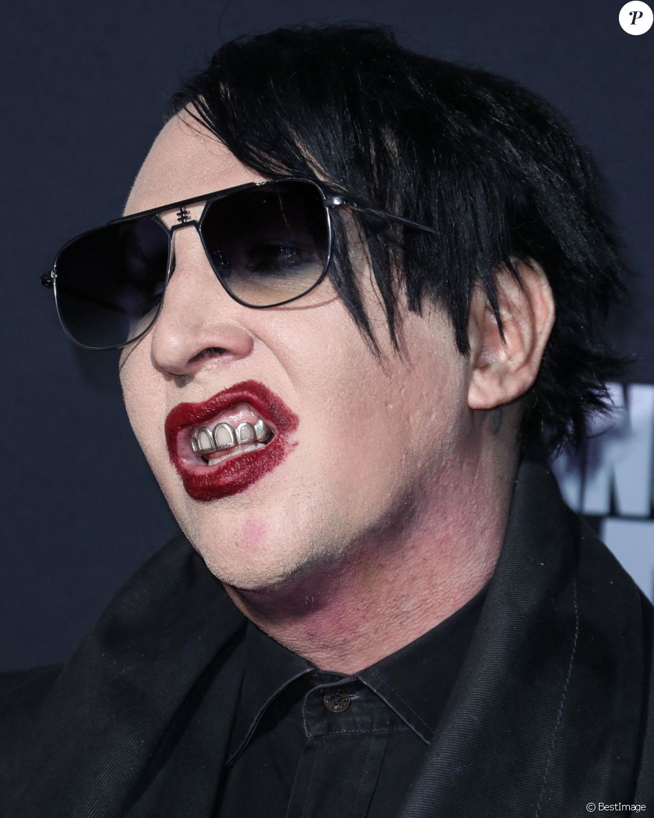 Marilyn Manson à la projection de la saison 10 de The Walking Dead au théâtre TCL Chinese dans le quartier de Hollywood à Los Angeles, le 23 septembre 2019