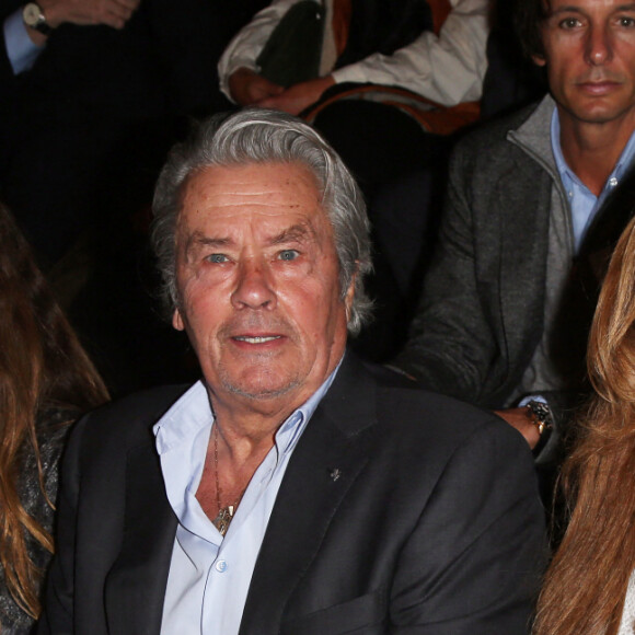 Alexia Niedzielski, Alain Delon et Rosalie Van Breemen - People au defile de mode Elie Saab - Collection pret-a-porter printemps-ete 2013