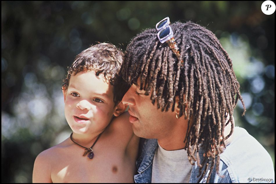 Yannick et son fil Joakim le 26 avril 1990