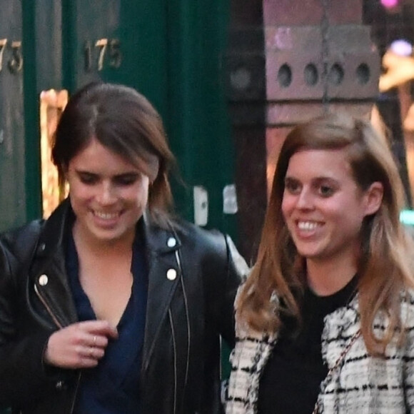 Exclusif - La princesse Eugenie d'York, sa soeur la princesse Beatrice et son compagnon Edoardo Mapelli - Les princesses d'York sont de sortie ensemble, avec leur mari et compagnon respectif, dans le quartier de Notting Hill à Londres. Le 31 mai 2019