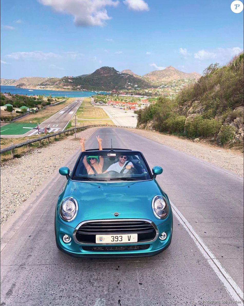 Sofia Richie et son petit ami Elliot Grainge en vacances à Saint-Barthélemy. Avril 2021.