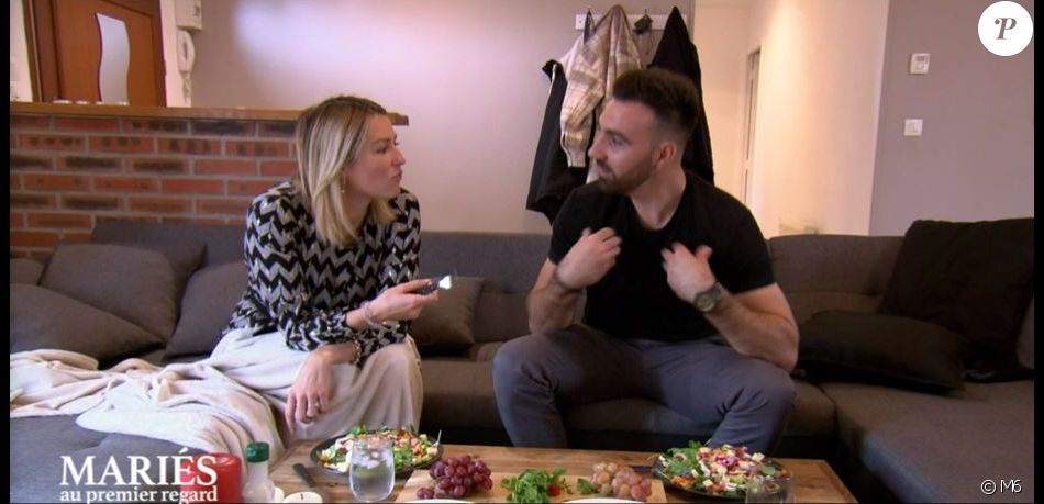 Laure et Matthieu dans "Mariés au premier regard 2021", le 10 mai, sur M6
