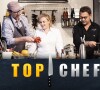 Hélène Darroze, Philippe Etchebest, Michel Sarran et Paul Pairet dans "Top Chef", émission présentée par Stéphane Rotenberg.