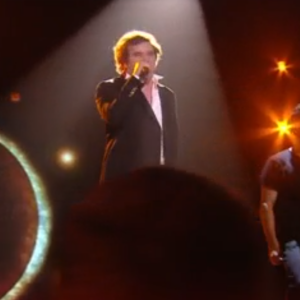 Jim Bauer, Talent de Marc Lavoine, lors de la demi-finale de "The Voice" - TF1