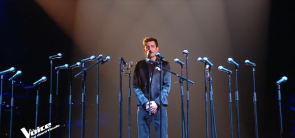 Arthur, Talent de Marc Lavoine, lors de la demi-finale de "The Voice" - TF1