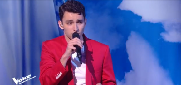 Tarik, Talent de Marc Lavoine, lors de la demi-finale de "The Voice" - TF1