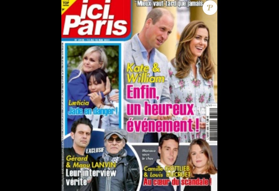 Couverture du nouveau numéro d'Ici Paris, paru le 12 mai 2021