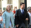 Katy Perry et son fiancé Orlando Bloom - Les invités arrivent au mariage de E. Goulding et C.Jopling en la cathédrale d'York.