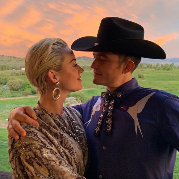 Katy Perry et Orlando Bloom sur Instagram. Le 24 juin 2019.