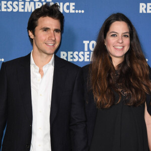 Info du 13 mai 2021 - Anouchka Delon et Julien Dereims se sont mariés en Suisse - Anouchka Delon (enceinte) et son compagnon Julien Dereims - Avant-première du film "Toute ressemblance..." au cinéma UGC Ciné Cité Les Halles à Paris, le 25 novembre 2019. © Coadic Guirec/Bestimage