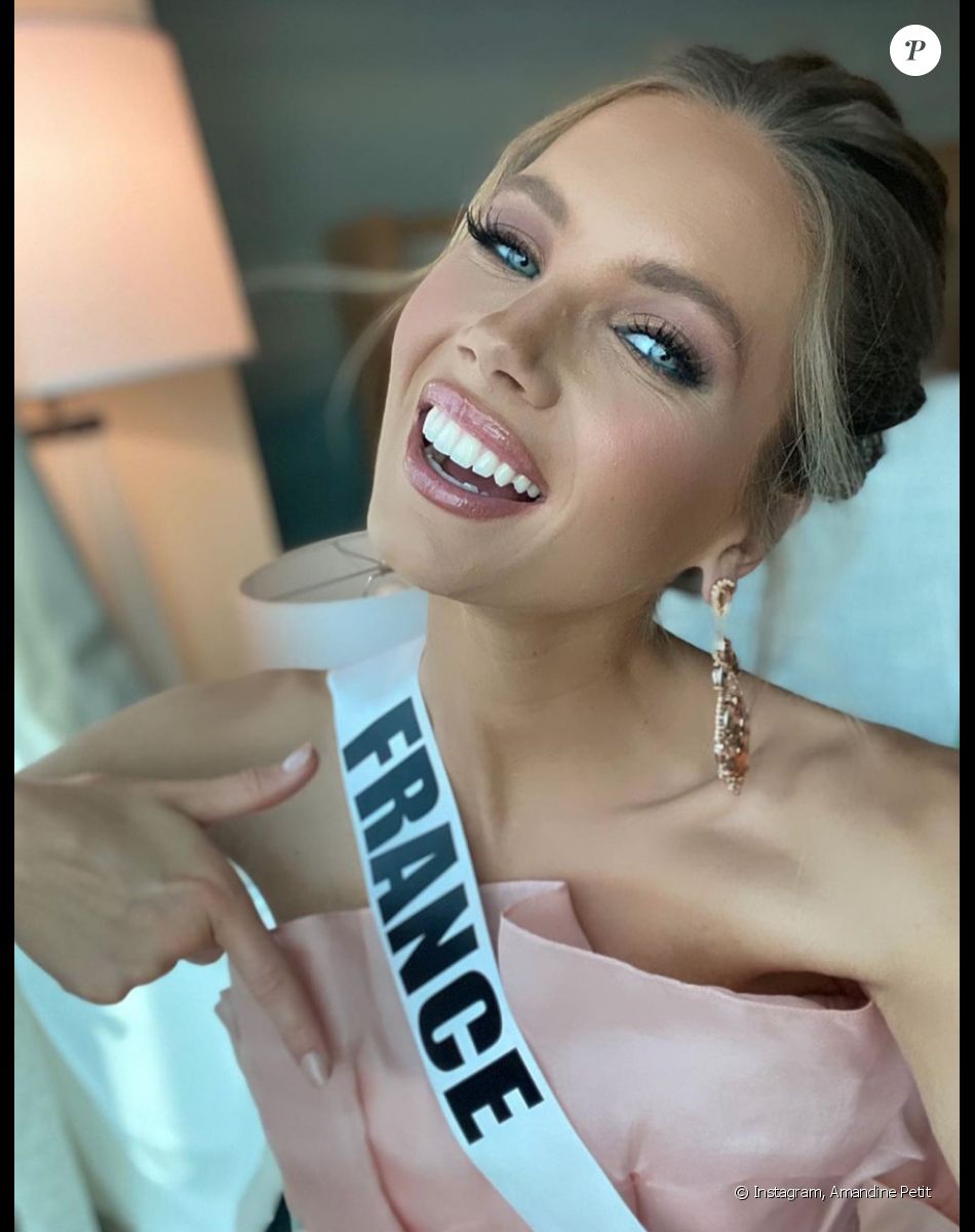 Amandine Petit lors des préparatifs du concours Miss Univers à Hollywood, en Floride. Mai 2021.