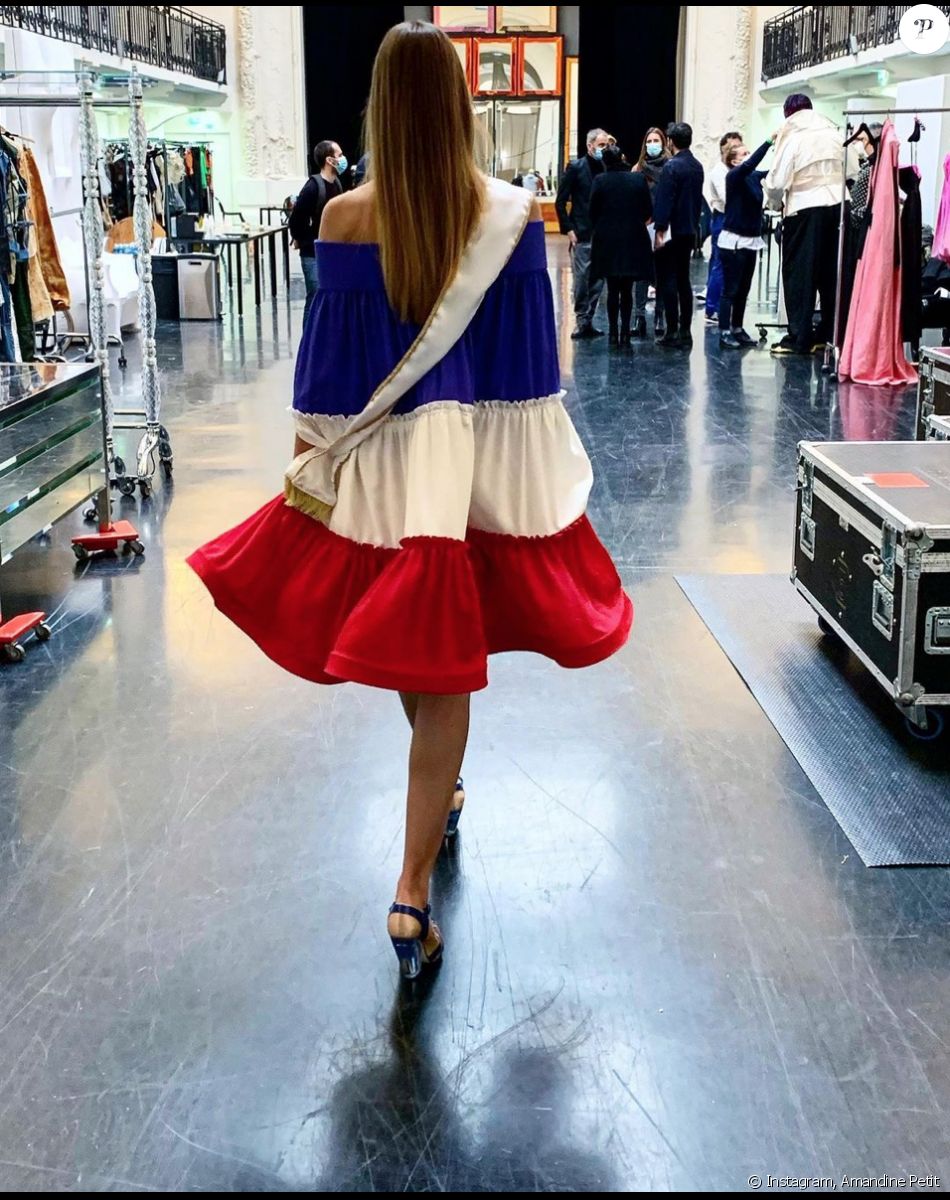 Amandine Petit, Miss France 2021 et candidate à Miss Univers, en mars 2021.