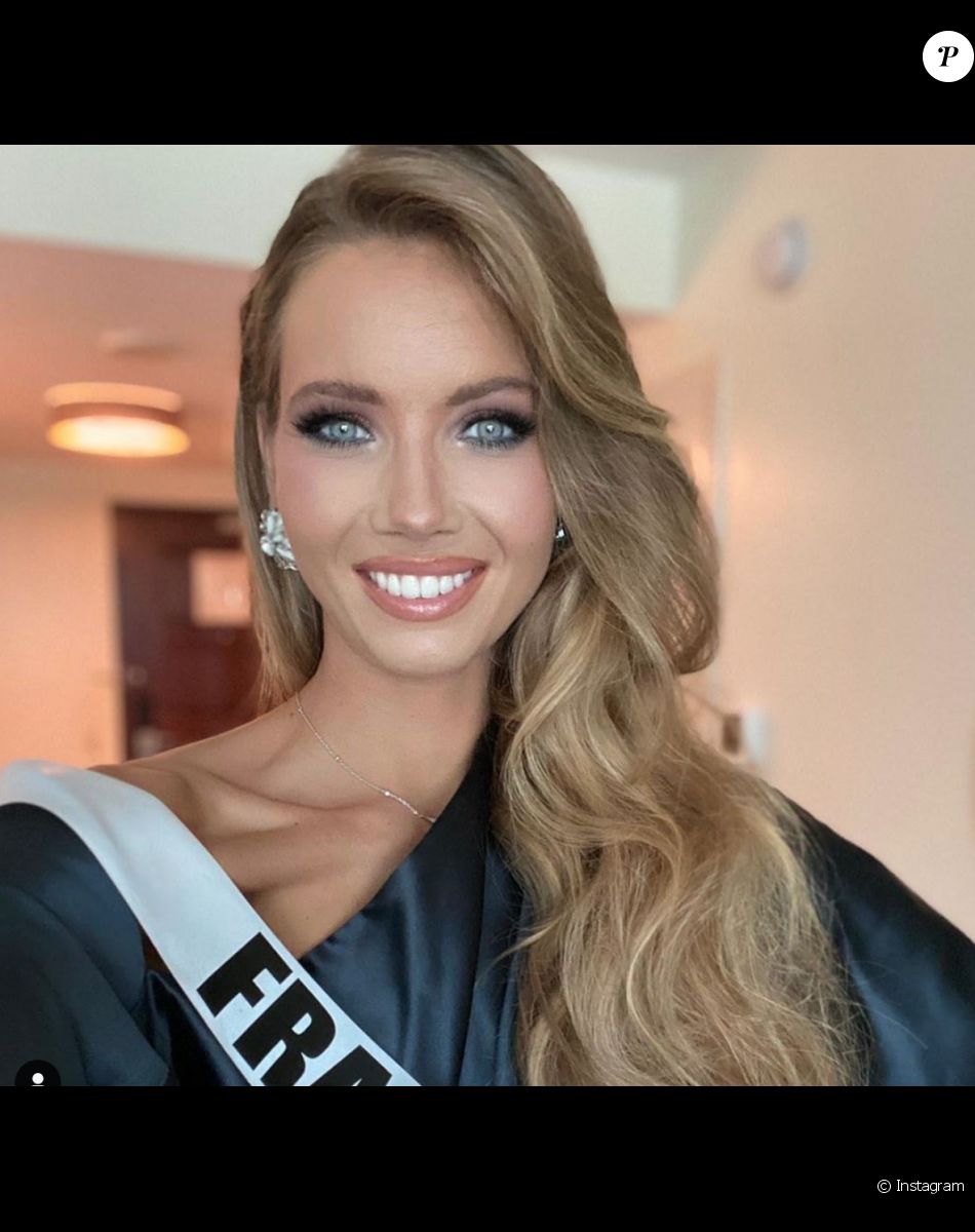 Amandine Petit, candidate à l'élection Miss Univers 2021, sur Instagram.
