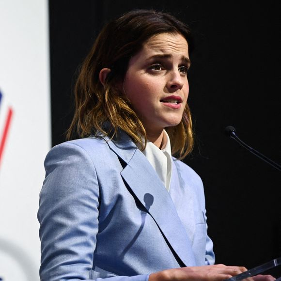 Emma Watson au sommet du G7 en France, le 10 mai 2019.