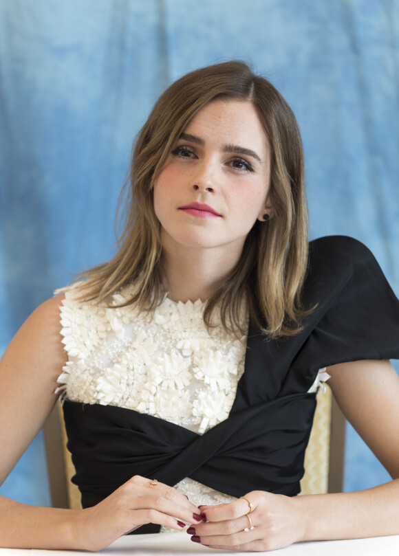 Emma Watson en conférence de presse pour le film "La belle et la bête" à Los Angeles le 6 mars 2017.