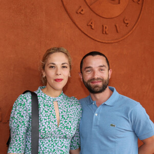 Alysson Paradis et son compagnon Guillaume Gouix - People au village des Internationaux de France de Tennis de Roland Garros à Paris. Le 3 juin 2018. © Dominique Jacovides-Cyril Moreau / Bestimage