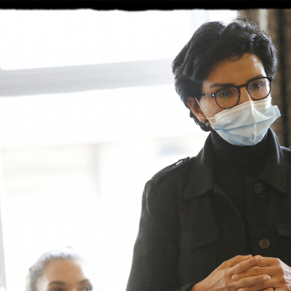 Exclusif - Rachida Dati lors d'un déplacement sur le thème de la sécurité à Reims en compagnie du maire, le 9 octobre 2020. © Alain Guizard / Bestimage