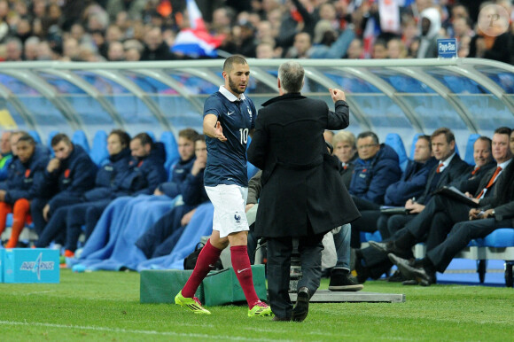 Archive - Karim Benzema lors de la rencontre entre la France et les Pays Bas, le 5 mars 2014.