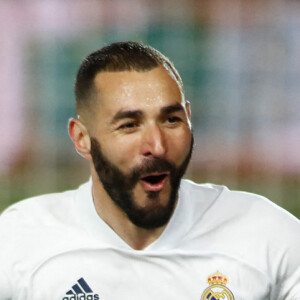 Karim Benzema lors du match Real Madrid contre FC Barcelone à Valdebebas, le 10 avril 2021. © Oscar J. Barroso/AFP7 via ZUMA Wire / Bestimage