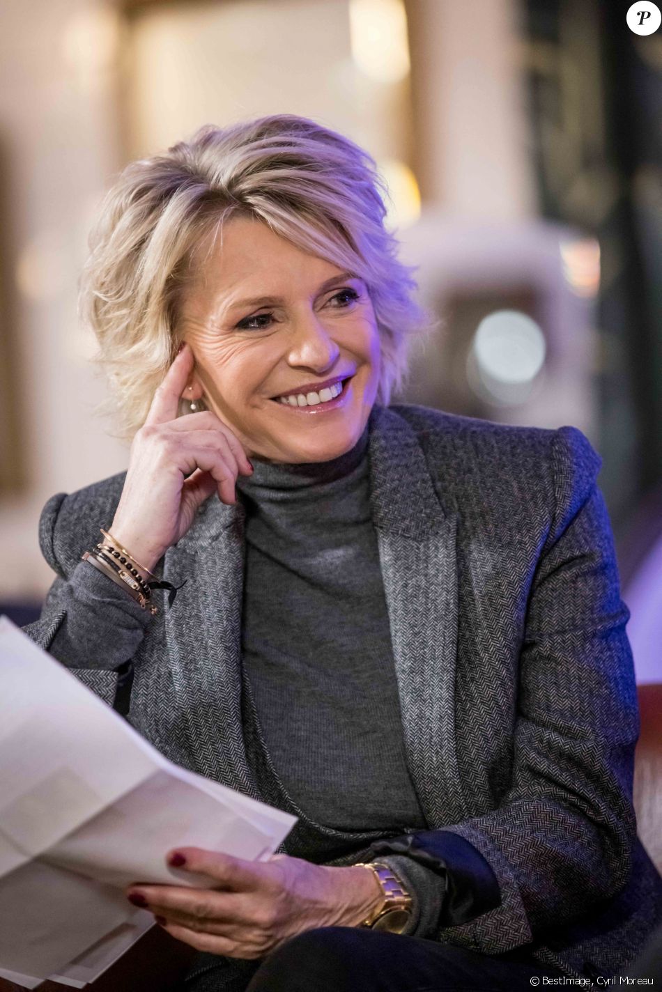 Exclusif - Enregistrement de la surprise pour l'émission "La Lettre", à La cantine sauvage à La Plaine-Saint-Denis à Paris, présentée par Sophie Davant et diffusée le 16 janvier 2021 sur France 2. Le 5 décembre 2020 © Cyril Moreau / Bestimage