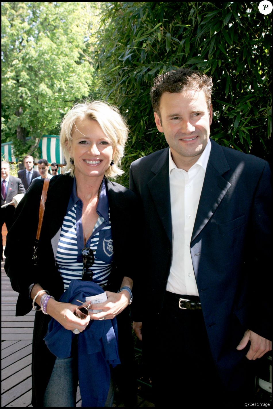 Pierre Sled et Sophie Davant- Roland Garros