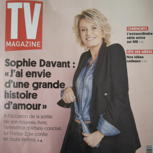 Sophie Davant fait la couverture du nouveau numéro de "TV Magazine"