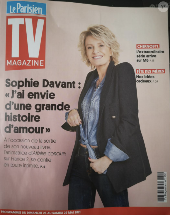 Sophie Davant fait la couverture du nouveau numéro de "TV Magazine"