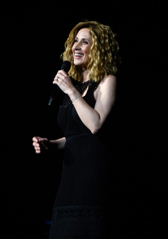 Lara Fabian en concert au Zenith de Paris, France, le 16 juin 2018. © BOV/Bestimage 