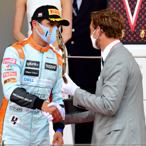 Pierre Casiraghi et Lando Norris - Podium du 78ème Grand Prix de F1 de Monaco le 23 mai 2021. Bruno Bebert/Bestimage 