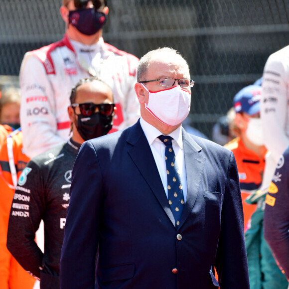 Le prince Albert II de Monaco - Podium du 78ème Grand Prix de F1 de Monaco le 23 mai 2018. Bruno Bebert/Bestimage 