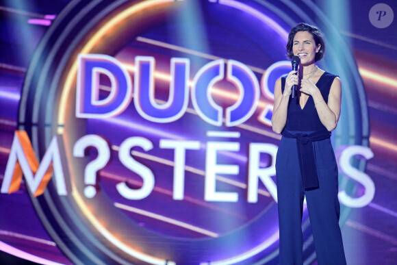 Alessandra Sublet - Enregistrement de l'émission "Duos Mystères" à la Seine Musicale à Paris, qui sera diffusée le 26 février sur TF1.