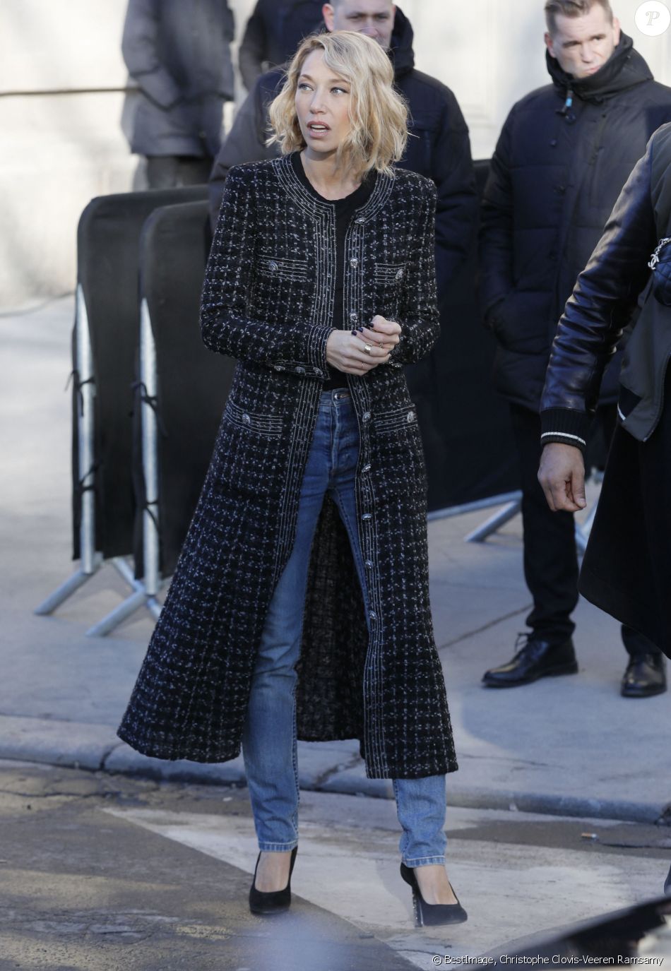 Laura Smet - Arrivées des people au défilé de mode Haute-Couture printemps-été 2020 "Chanel" à Paris le 21 janvier 2020. © Christophe Clovis-Veeren Ramsamy / Bestimage