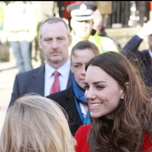 Kate Middleton de retour à l'université St Andrews. Le 25 février 2011.
