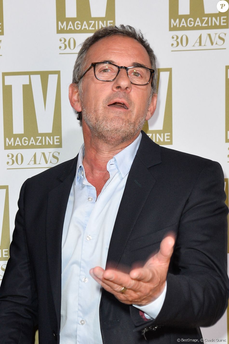 Christophe Dechavanne - Soirée d'anniversaire de TV Magazine au Pavillon des Champs-Elysées à Paris. © Coadic Guirec/Bestimage