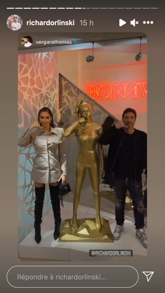 Nabilla obtient sa propre statue créée par l'artiste français Richard Orlinski - Instagram