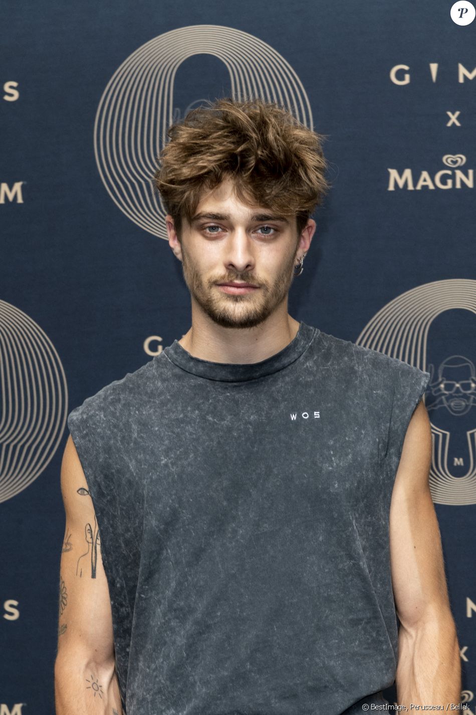 Maxence Danet-Fauvel lors du lancement de la collection capsule Gims x Magnum à Paris le 27 mai 2021. © Perusseau / Bellak / Bestimage