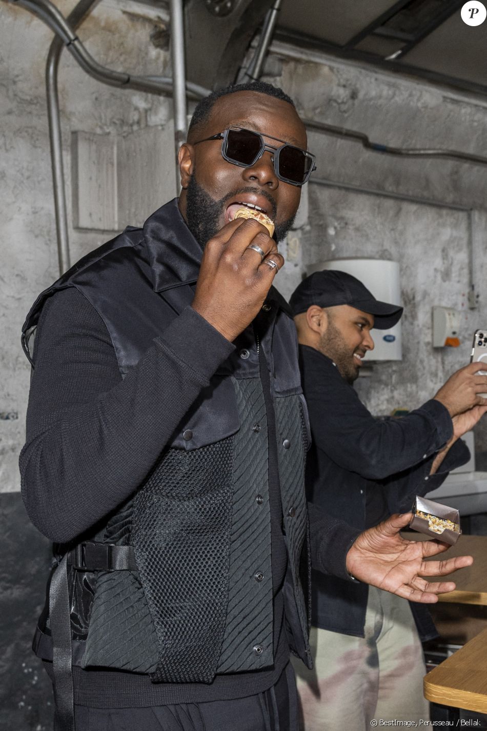 Gims (Gandhi Djuna) lors du lancement de la collection capsule Gims x Magnum à Paris le 27 mai 2021. © Perusseau / Bellak / Bestimage