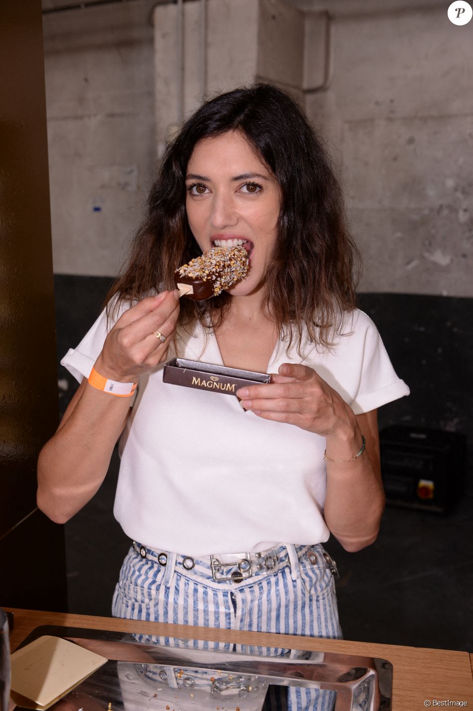 Vanessa Guide lors du lancement de la collection capsule Gims x Magnum à Paris le 27 mai 2021. © Bellak / Perusseau / Bestimage